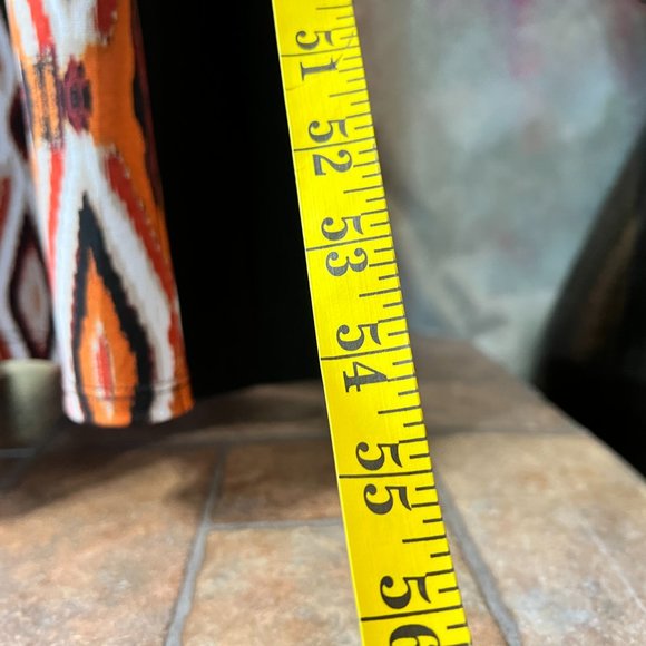 📌Susan Lawrence Maxi Plus Size Slim Looking Silhouette Dress & Geometric Print - Picture 7 of 13